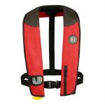 Mustang Deluxe Adult Inflatable - Automatic - Universal - Red/Bl