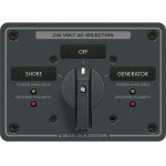 Blue Sea 8357 AC Rotary Switch Panel 65 Ampere 2 Position + OFF,