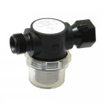 SHURFLO Swivel Nut Strainer - 1/2" Pipe Inlet - Clear Bowl
