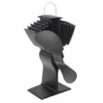 Caframo Ecofan Airmax 812AM Heat Powered Stove Fan - Black Blade