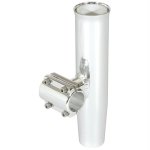 Lee's Clamp-On Rod Holder - Silver Aluminum - Horizontal Mount -
