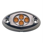 Innovative Lighting Surface Mount Courtesy Light - Amber & Chrom