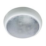 Perko Round Surface Mount LED Dome Light - White Powder Coat - w