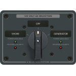 Blue Sea 8365 AC Rotary Switch Panel 65 Ampere 2 Positions + OFF