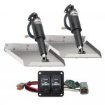 Lenco 12" x 12" Edge Mount Trim Tab Kit w/Double Rocke