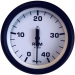 Faria Euro White 4" Tachometer - 4,000 RPM (Diesel - Mechan