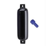 Polyform G-6 Twin Eye Fender 10.5 x 30 - Black w/Air Adapter