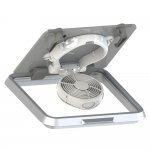 Caframo Taku 7620 12V Hatch Fan w/Suction Mount & Light - White