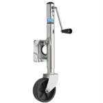 Pro Series 1000 lbs. Zinc Plated Swivel Jack w/6" Poly Whee