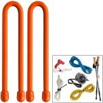 Nite Ize Gear Tie 12" - Bright Orange 2 Pack