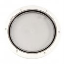 Beckson 8" Clear Center Pry-Out Deck Plate - White