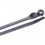 Marinco 6" UV Black Mounting Cable Zip Ties - 100 Pack