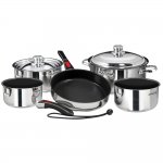 Magma Nesting 10-Piece Cookware - Stainless Steel Exterior & Sla
