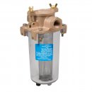 Perko Lightweight Intake Water Strainer - Clear Body - 1" P