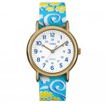 Timex Weekender Full-Size Watch - Reversible Floral Swirl/White