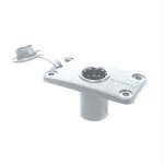 Scotty 244 Flush Deck Mount White w/Rain Cap