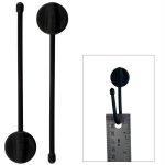 Nite Ize GearTie 4" Mountable Hanging Twist Tie - Black 2-P
