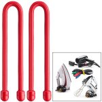 Nite Ize Gear Tie 6" - Red 2 Pack