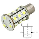 Lunasea Bayonet 18 LED Bulb BA15D - 12VAC or 10-30VDC/3.2W/252 L