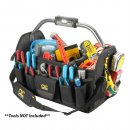 CLC L238 Tech Gear LED Lighted Handle 18" Open Top Tool Car