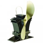 Caframo Ecofan BelAir 806CA Heat Powered Stove Fan - Gold Blade