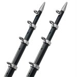 TACO 15' Telescopic Outrigger Poles HD 1-½" - Black/Si