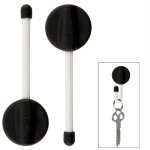 Nite Ize GearTie 2" Mountable Hanging Twist Tie - Black/Whi