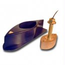 Furuno 526T-HDD Bronze Broadband Thru-Hull Transducer w/Temp, Bu