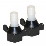 Shurflo 1/2" Barb x 1/2" NPT-F Hex/Wingnut Straight Fi