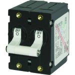 Blue Sea 7235 A-Series Double Pole Toggle - 15A - White