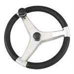 Ongaro Evo Pro 316 Cast Stainless Steel Steering Wheel w/Control