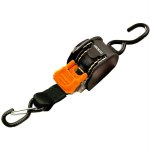 CargoBuckle Mini G3 Retractable Tie-Down w/ Dual S-Hooks 1"