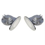Ongaro Mini Dual Drop-In Horn w/SS Grills High & Low Pitch