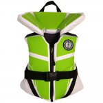 Mustang Lil Legends 100 Youth Vest - 50-90lbs - Green Apple/Whit