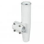 Lee's Clamp-On Rod Holder - White Aluminum - Horizontal Mount -