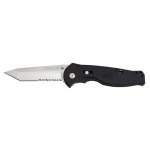SOG Flash II Tanto Partially Serrated Folding Knife - Polished S