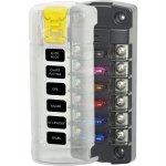 Blue Sea 5035 ST Blade Fuse Block w/Cover - 6 Circuit Independen