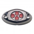 Innovative Lighting Courtesy Light - 4 LED Surface Mount - Red L