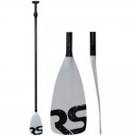RAVE Tempo SUP Paddle - Carbon Fiber Shaft - White