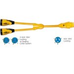 Marinco Y504-2-504 EEL (2)50A-125/250V Female to (1)50A-125/250V