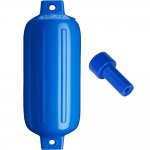Polyform G-5 Twin Eye Fender 8.5 x 27 - Blue w/Air Adapter