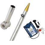 TACO Clamp-On Center Rigger Kit w/8' Silver/Gold Pole & Rigging