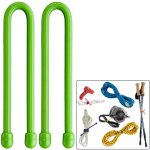 Nite Ize Gear Tie 12" - Lime Green 2 Pack