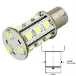 Lunasea Bayonet 18 LED Bulb BA15S - 12VAC or 10-30VDC/3.2W/252 L