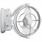 Caframo Sirocco 807 12V 3-Speed 7" Gimbal Fan - White