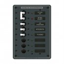 Blue Sea 8027 AC Main +6 Position Breaker Panel (White Switche
