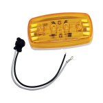 Wesbar LED Clearance/Side Marker Light - Amber #58 w/Pigtail