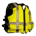 Mustang High Visibility Industrial Mesh Vest - SM/MED - Yellow/B