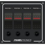 Paneltronics Waterproof Panel - DC 4-Position Illuminated Rocker