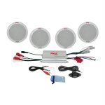 Pyle 4-Channel Waterproof MP3/iPod Amplified 6.5" Marine Sp